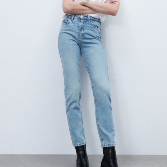 Zara Denim - NWT ZARA HI RISE SLIM JEANS (BLUE)